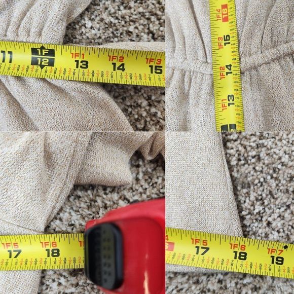 Rachel Pally Wide Leg Swtr Jumpsuit Rachel Pally Sweater Jumpsuit Gold Size L - Picture 11 of 16